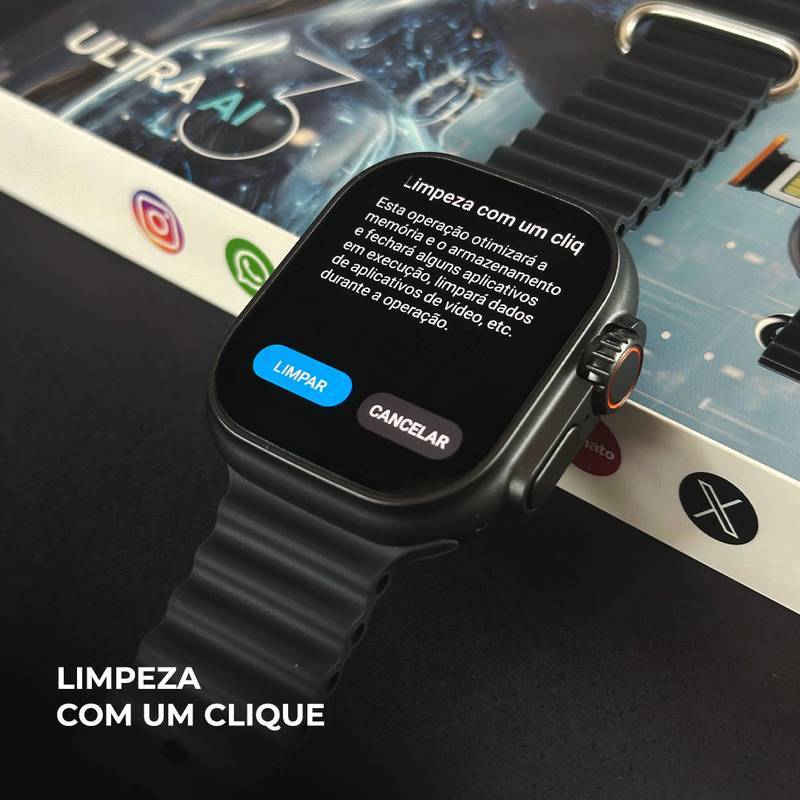 MICROWEAR ULTRA AI 3| ANDROID 8.1| 4G/5G| CAPINHA DE ACRILICO