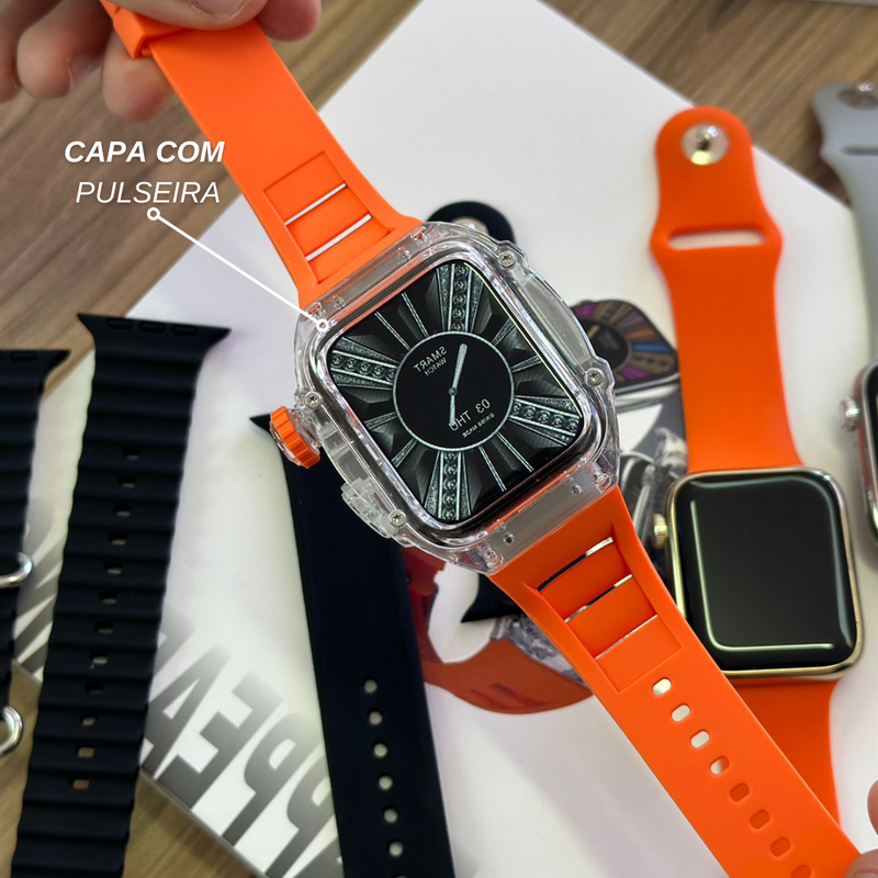 H9 - Smartwatch Capa e 3 Pulseiras