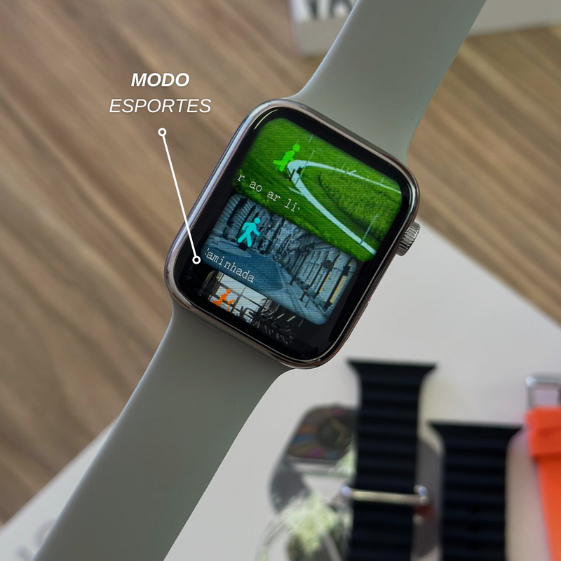 H9 - Smartwatch Capa e 3 Pulseiras