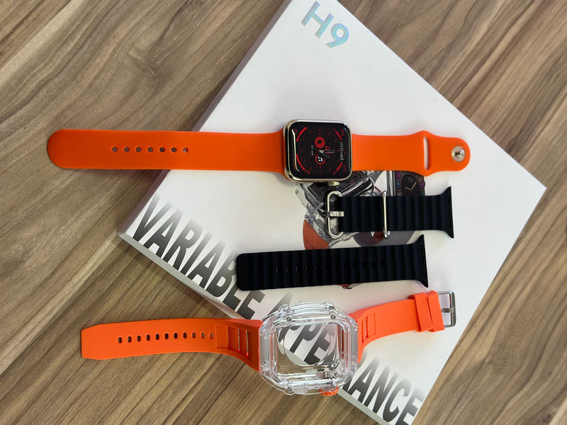 H9 - Smartwatch Capa e 3 Pulseiras