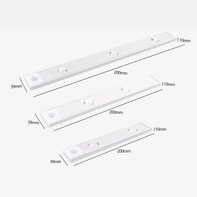 Lâmpada de Led Magnética Com Sensor de Movimento Fácil Instalação Design Elegante e Moderno