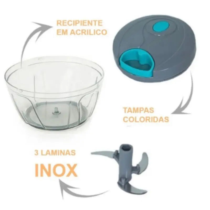 Processador de Alimentos Multi Manual Inox Premium 3 Lâminas