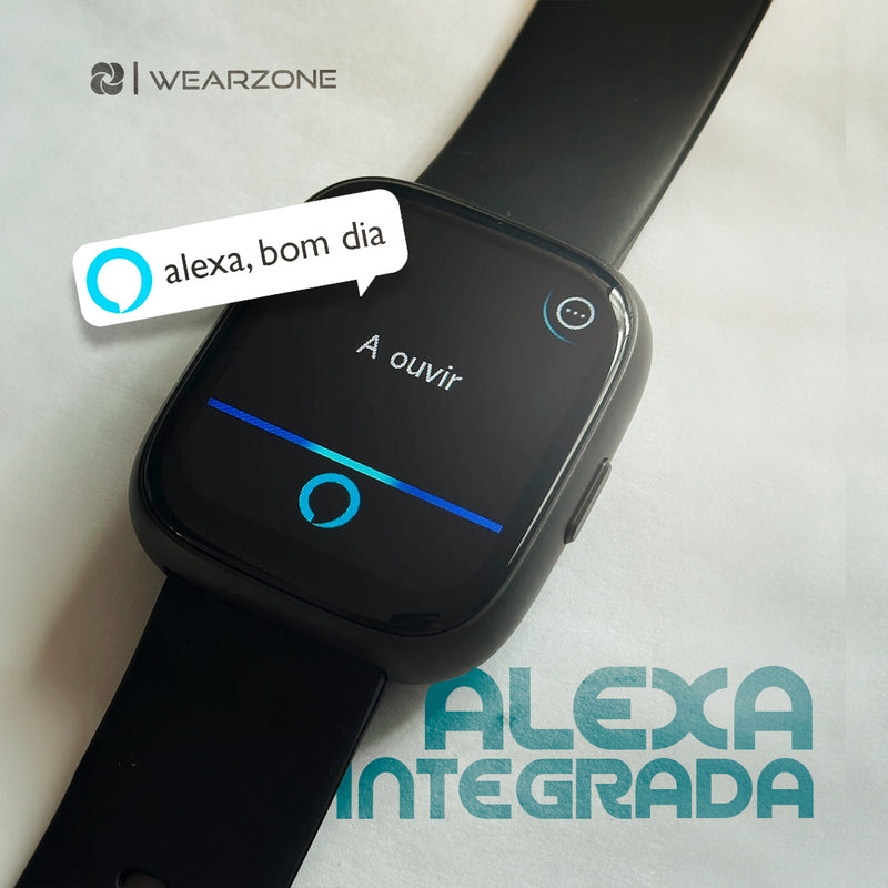 PULSE WEARZONE |Smartwatch para seu dia a dia|A PROVA D'ÁGUA, ALEXA integrada, Até 7 Dias de Bateria