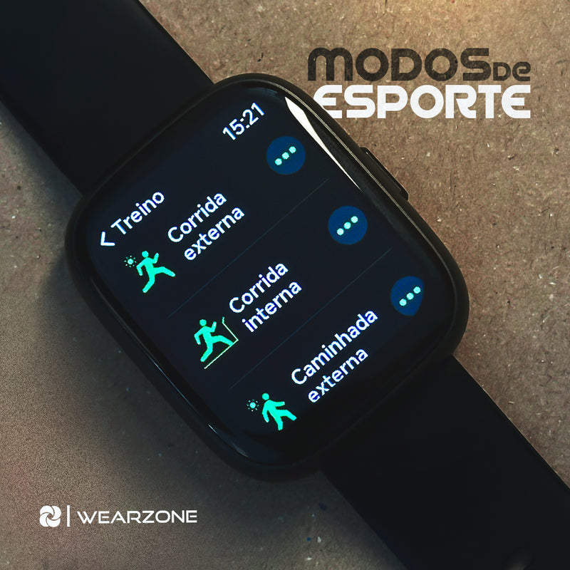 PULSE WEARZONE |Smartwatch para seu dia a dia|A PROVA D'ÁGUA, ALEXA integrada, Até 7 Dias de Bateria