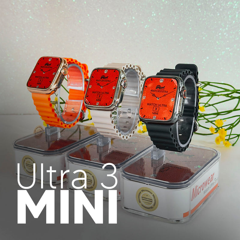 Ultra 3 Mini Microwear 39mm|Menor Smartwatch do Mercado|2°Geração,motion game e Apresentação premium