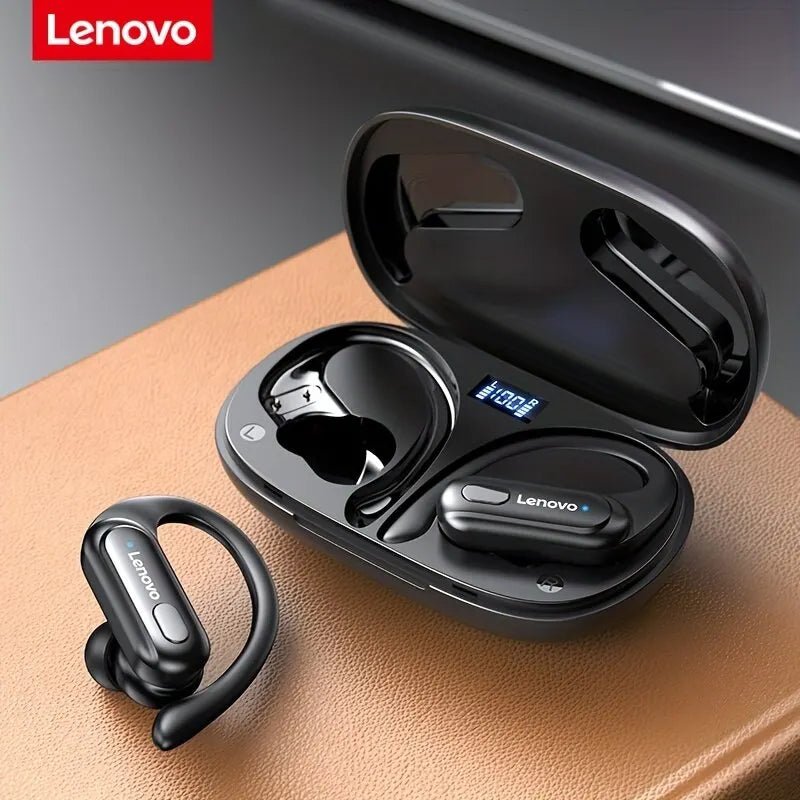 Fones de ouvido esportivos sem fio Lenovo XT60 com microfones, controle de botão