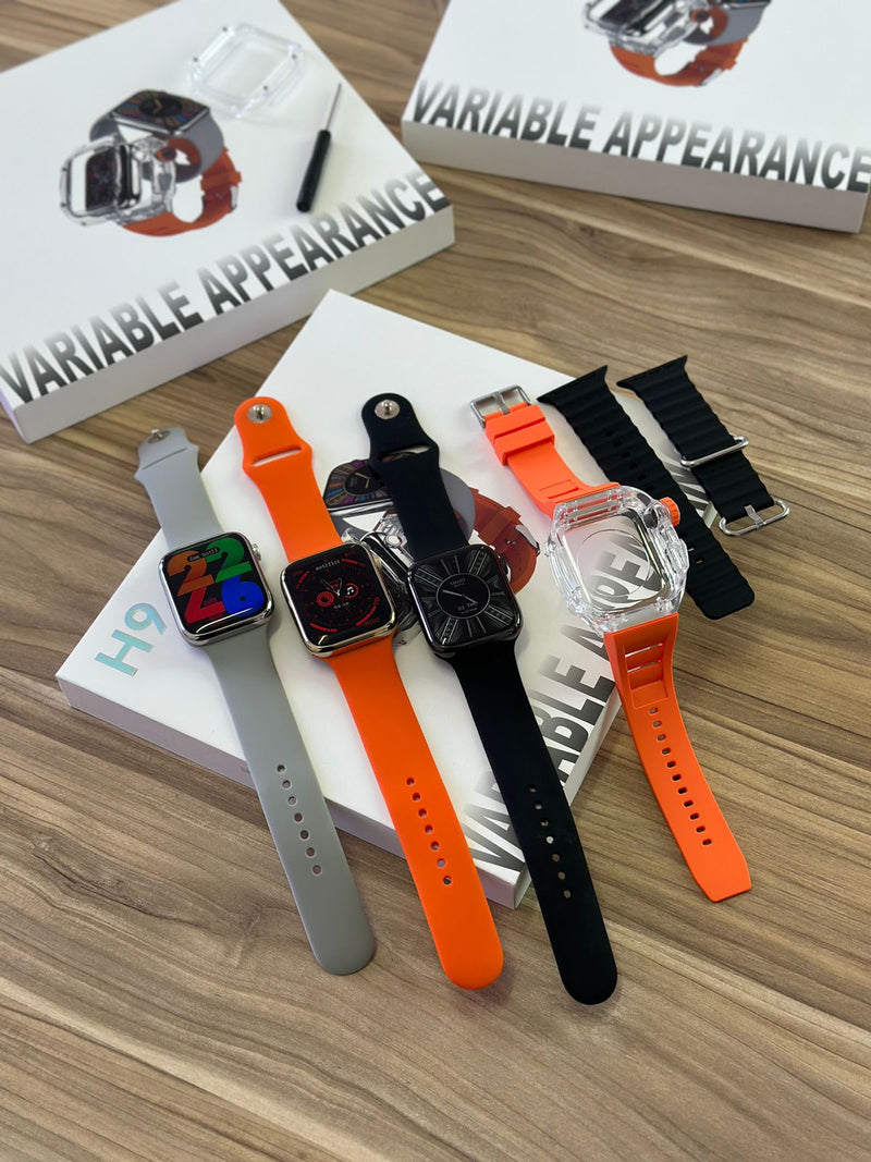 H9 - Smartwatch Capa e 3 Pulseiras