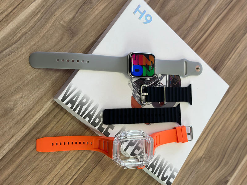 H9 - Smartwatch Capa e 3 Pulseiras